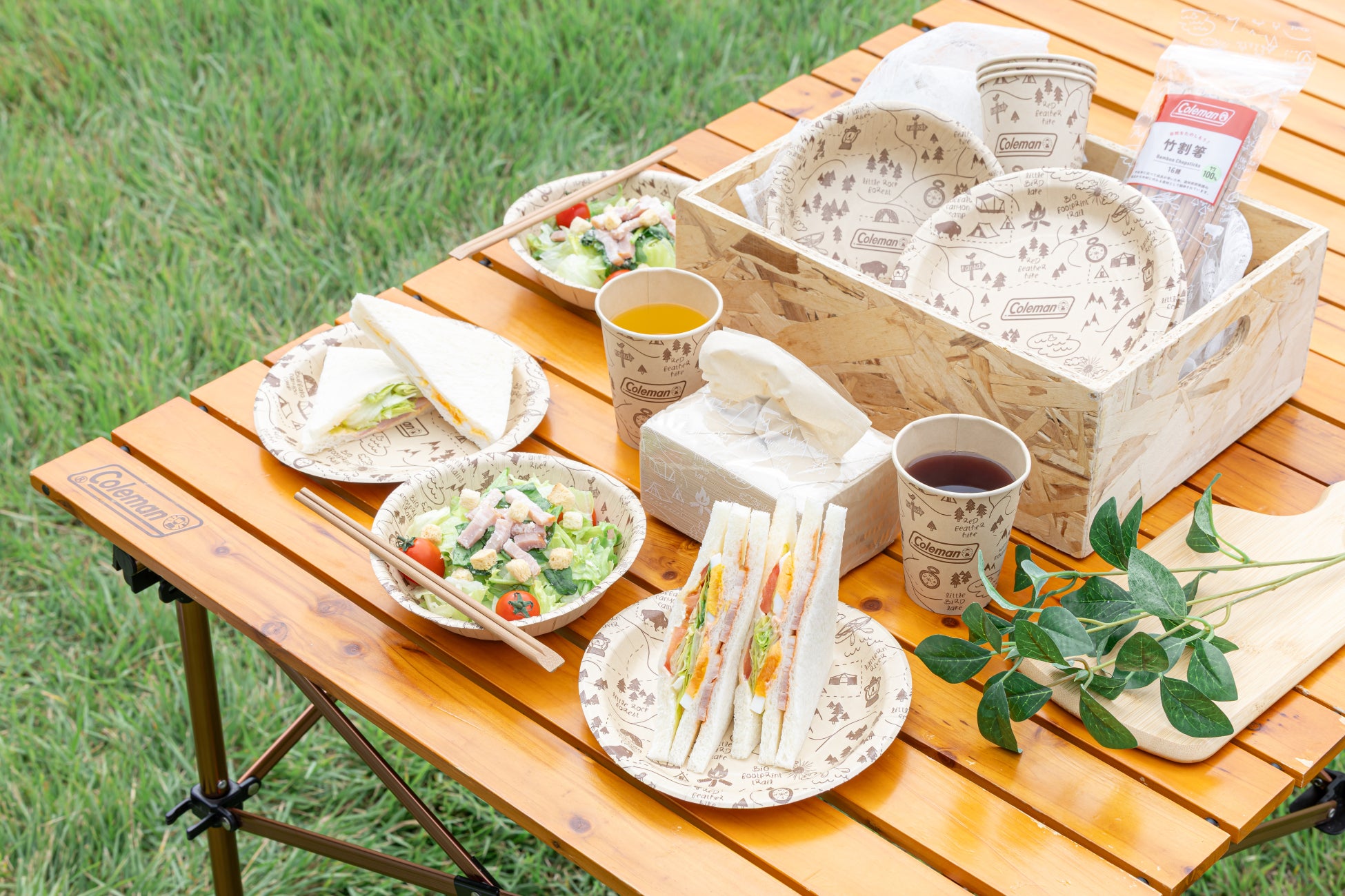 キャンプやBBQで大活躍！「コールマン」コラボの使い切りテーブルウェアが登場！
