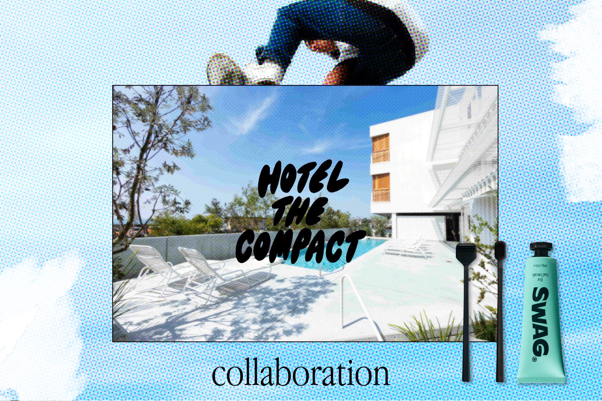 【SWAG（スワッグ）】が期間限定で” KAMOME SLOW HOTEL THE COMPACT ”のアメニティとして登場。