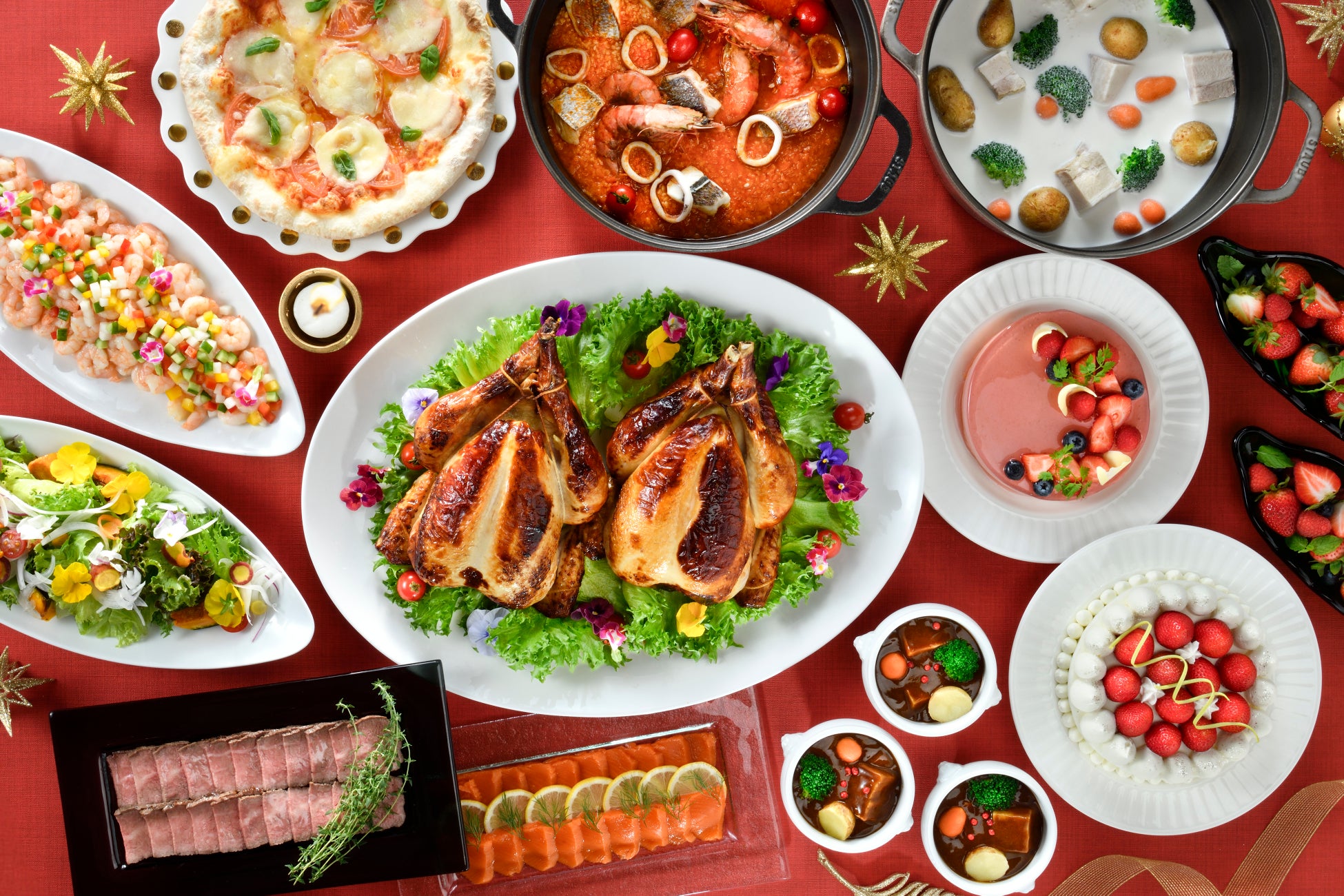 🍓元祖いちごビュッフェ、12月のテーマは”クリスマススイーツ”