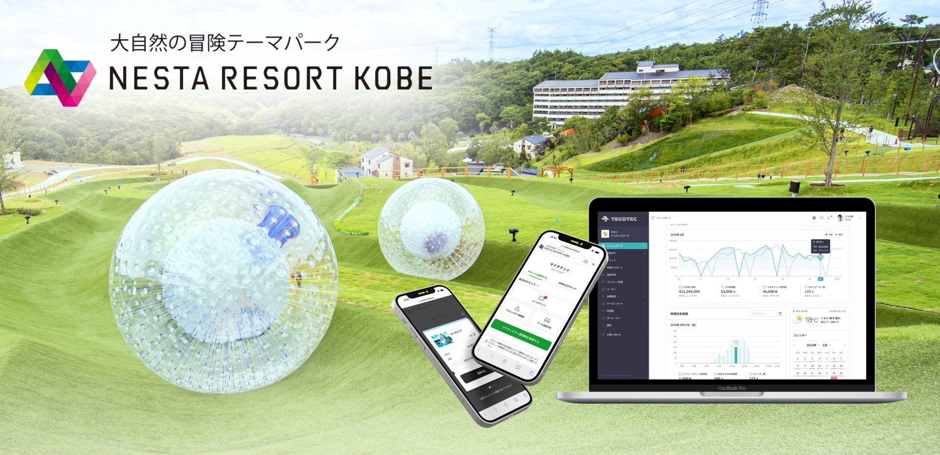 テコテック：「ネスタリゾート神戸」へ、レジャー施設向けチケット販売管理システム『RAP-ラップ-』導入のお知らせ ～ チケット販売・運営管理の統合化で施設全体のDXを推進 ～
