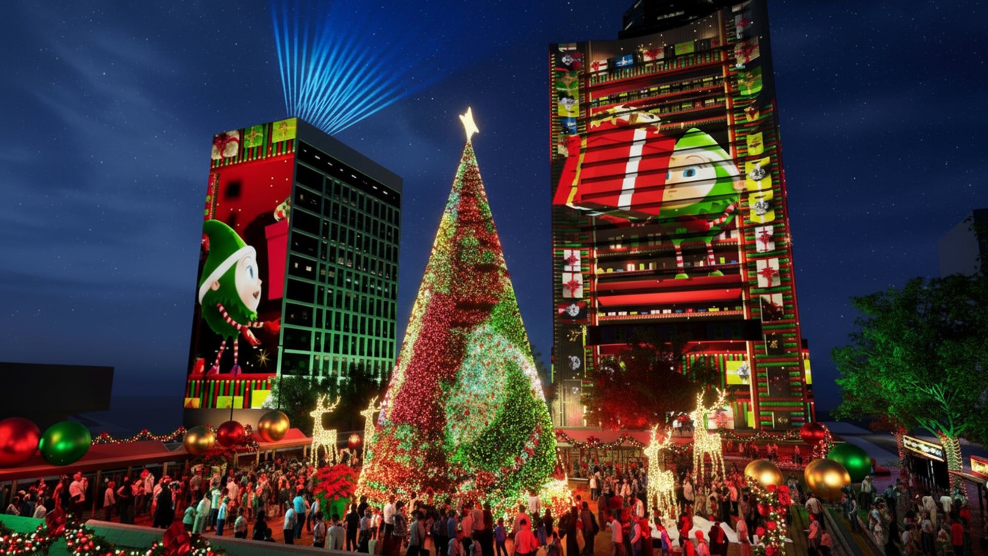 【オリエンタルホテル 沖縄リゾート&スパ】アート・コレクティブ・YouRuMaruの作品「THE INVISIBLE RYTHMS」ロビーアトリウムに展示