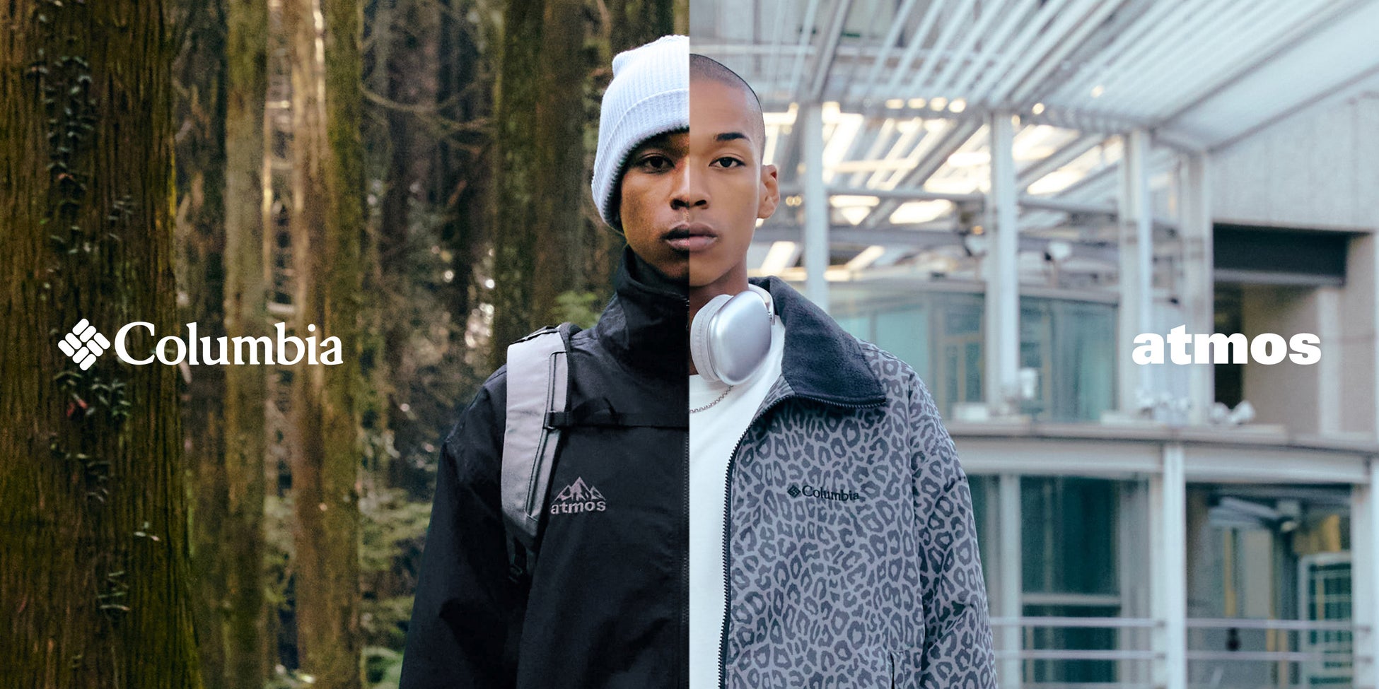 「atmos」と「Columbia」のコラボレーションアパレルが登場