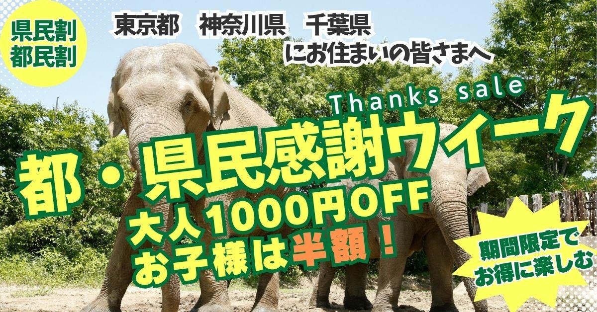 東京・神奈川・千葉限定！冬のサファリを特別料金で楽しむ「首都圏感謝ウィーク（都県民割）」開催
