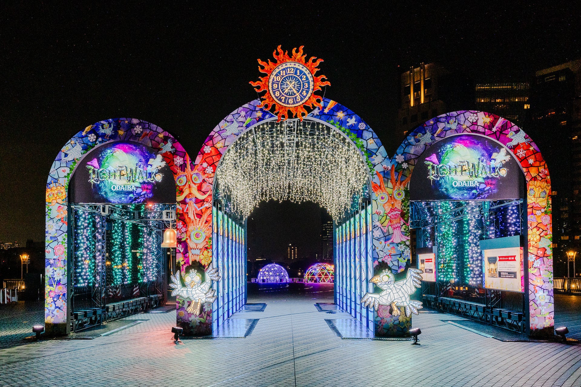 臨海副都心エリアを舞台にした新たなイルミネーション「LIGHT WALK ODAIBA」あす開幕