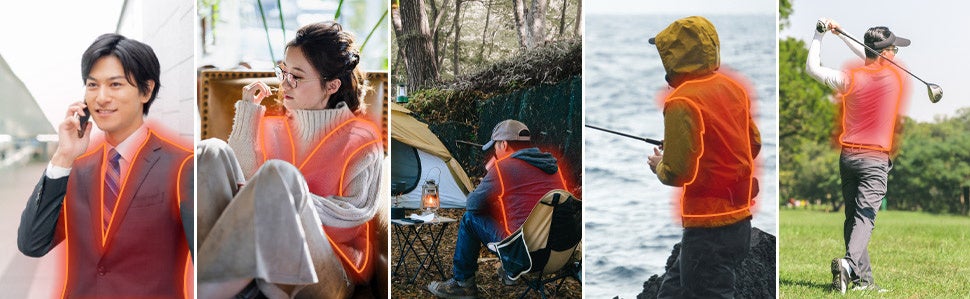 【温泉気分を纏う暖かさ】薄さ・軽さ・速暖性を追求した日本製企画の電熱インナーベストが「楽天スーパーSALE」でお得に！～冷え込む冬のリモートワーク、屋外活動を8つのヒーターで徹底サポート～