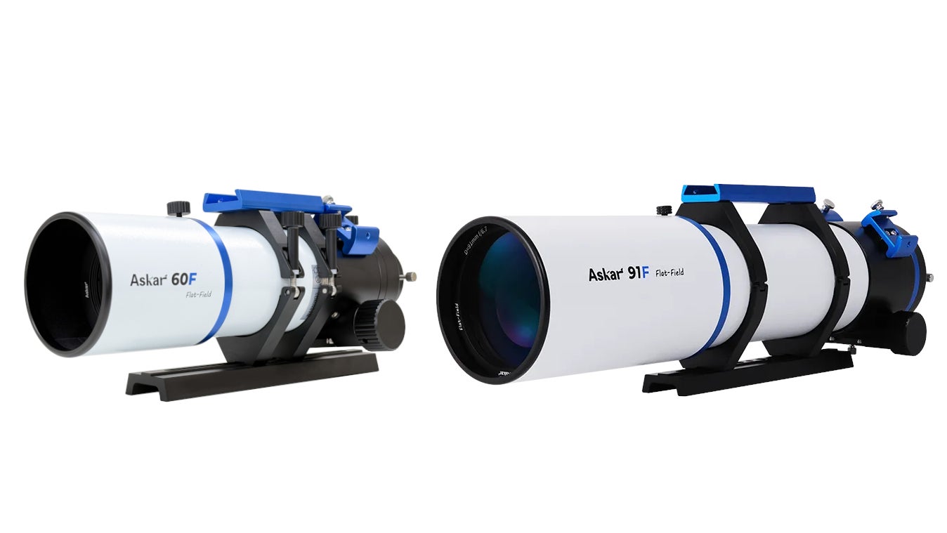 コストパフォーマンスに優れる4枚玉EDフラットフィールド鏡筒Askar「60F鏡筒」「91F鏡筒」を発売