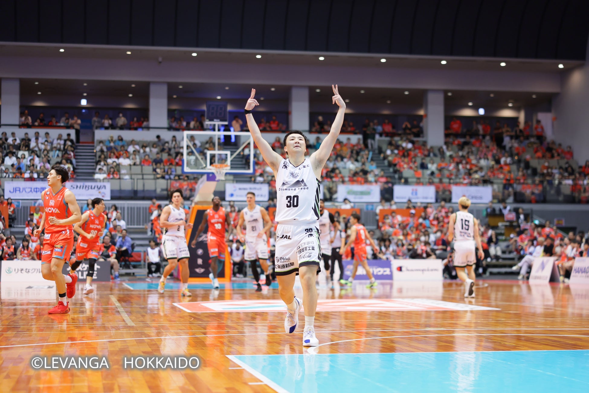 北海きたえ～るにて、野口観光プレゼンツ・レバンガ北海道vs富山グラウジーズを開催！
