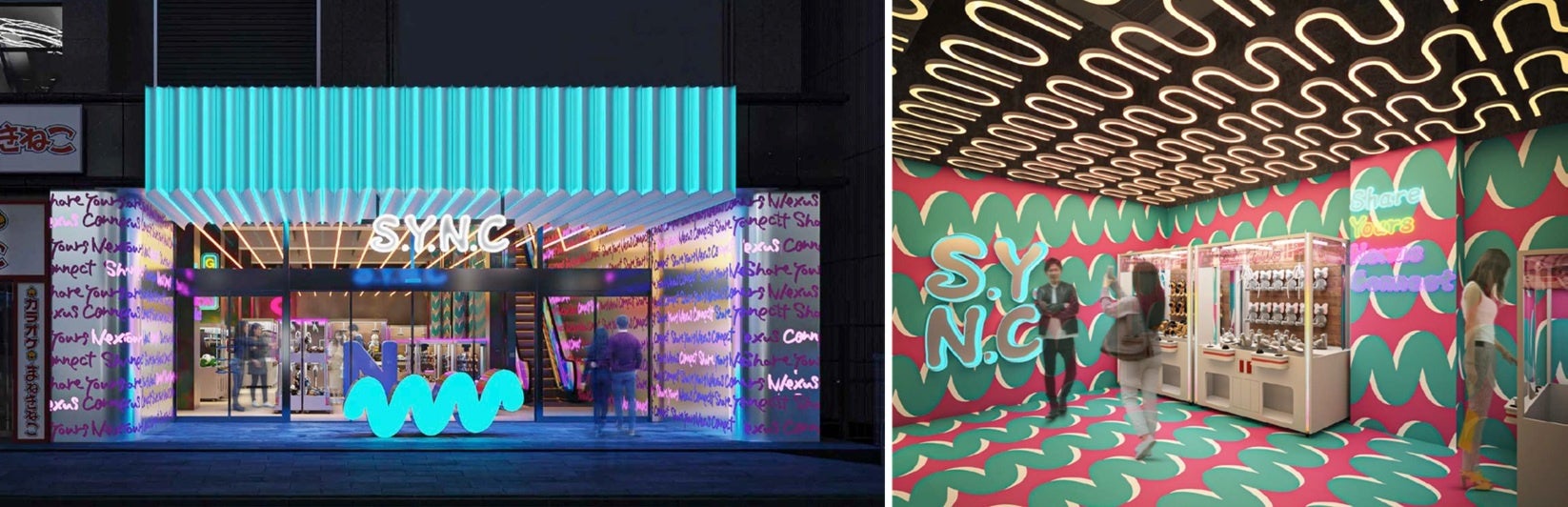 町田駅前（東京都町田市）の新アミューズメントスポット「S.Y.N.C(シンク)」「UNLOCK(アンロック)」2025年12月26日(金) グランドオープン！