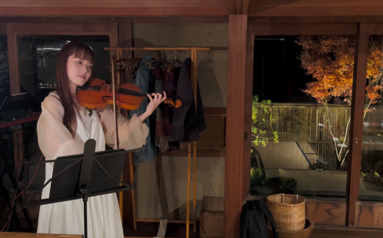 食料自給率110％を誇る淡路島の古民家料理宿【海里】、豊かな海と山の食材を活かした郷土料理と、ヴァイオリニスト・まつおかのどか氏によるコラボイベントを開催！