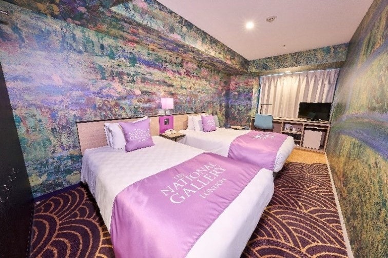 【サンシャインシティプリンスホテル】～イギリス国立美術館『ロンドン ナショナル・ギャラリー』公認～ クロード・モネの印象派の世界を楽しむ 没入型“泊まれる美術館”コンセプトルーム新ステイプランを販売