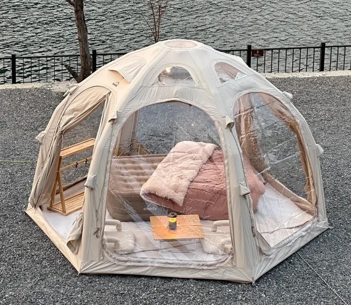 「coodyエアテントAurora Mini」12/22よりMakuakeにて公開スタート。開始1時間で目標達成！