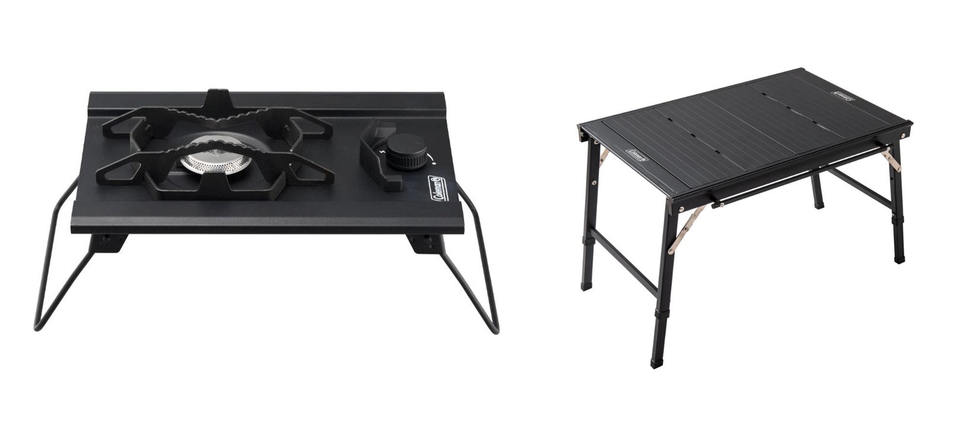 コールマン、「デュアルガスバーナーストーブ」と「フラットテーブル/60」を発売