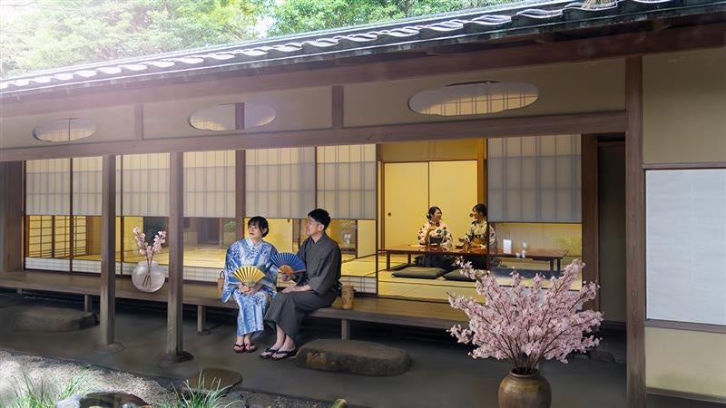 【グランドプリンスホテル高輪】桜咲く日本庭園に今春限定の和かふぇを開店「茶寮かふぇ 惠庵」で五感を癒す風雅な春のひととき
