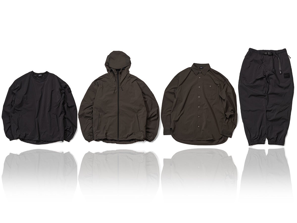 【ROOT CO.】フィールドと日常をつなぐ「PLAY STRETCH」シリーズ2026年モデルを発売。軽量・高伸縮ナイロンを軸に、セットアップからレイヤードまで自在なラインナップ展開