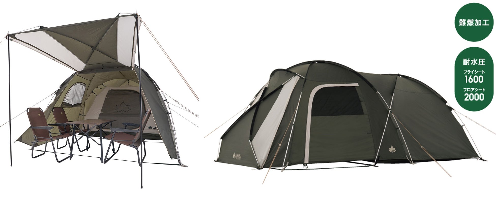 新型PANEL SYSTEM搭載！家族4人でも快適な2ルームテント「neos PANEL リビングドーム M-BF」 新発売！