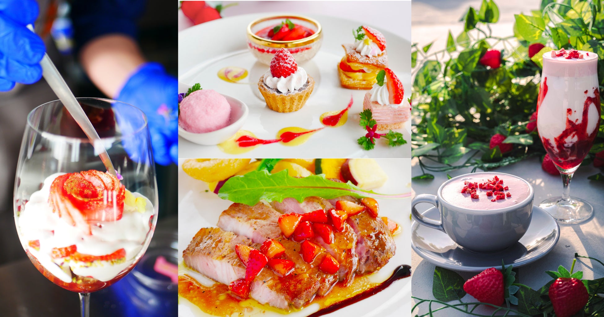 S”tre”wBerry !!! 3人のプロが手掛ける、心ときめくVery(Berry)なフェア開催‼ ｜ レストラン・カフェ・バー、それぞれで魅せる苺尽くしのメニュー