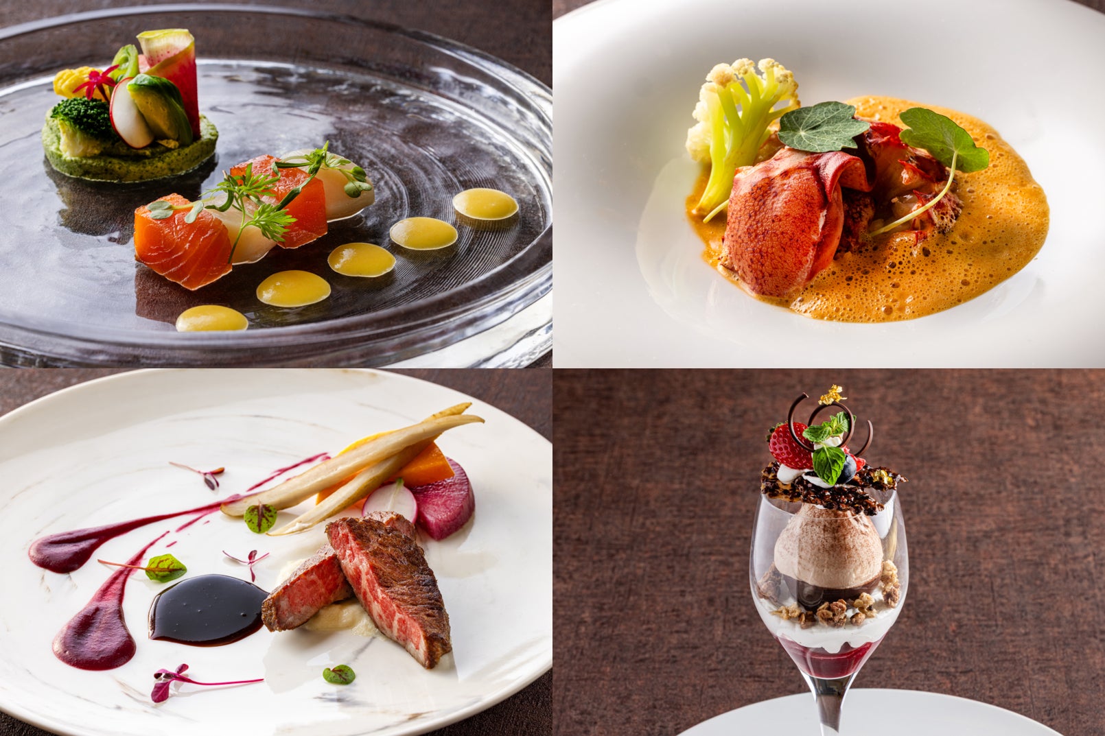 夜景フレンチとショコラが彩るバレンタインフェア　フレンチ「ベイ・ビュー」で二人の時間を楽しむ　苺シャンパンカクテルとショコラパフェ付き限定ディナーコース