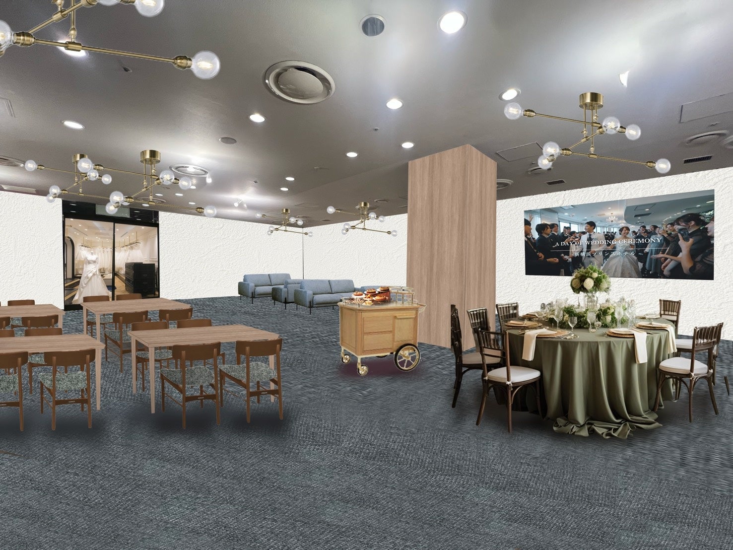 【新横浜プリンスホテル】おもてなし重視のカップルに向け、心落ち着く空間にブライダルサロンをリニューアルオープン