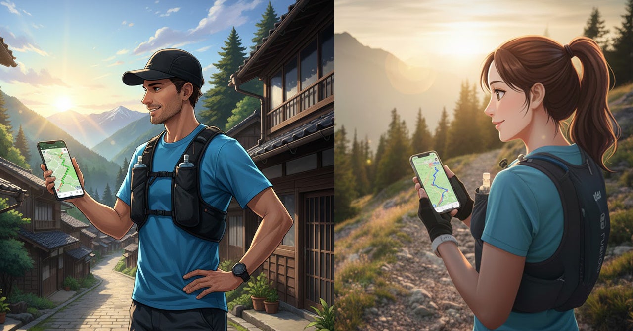 シャワールーム付き昼飲みカフェ門口寄居。店舗周辺地域のルートガイド、GPSデータの無料提供開始。自然を満喫できる山や街の新たな道の開拓をサポート。