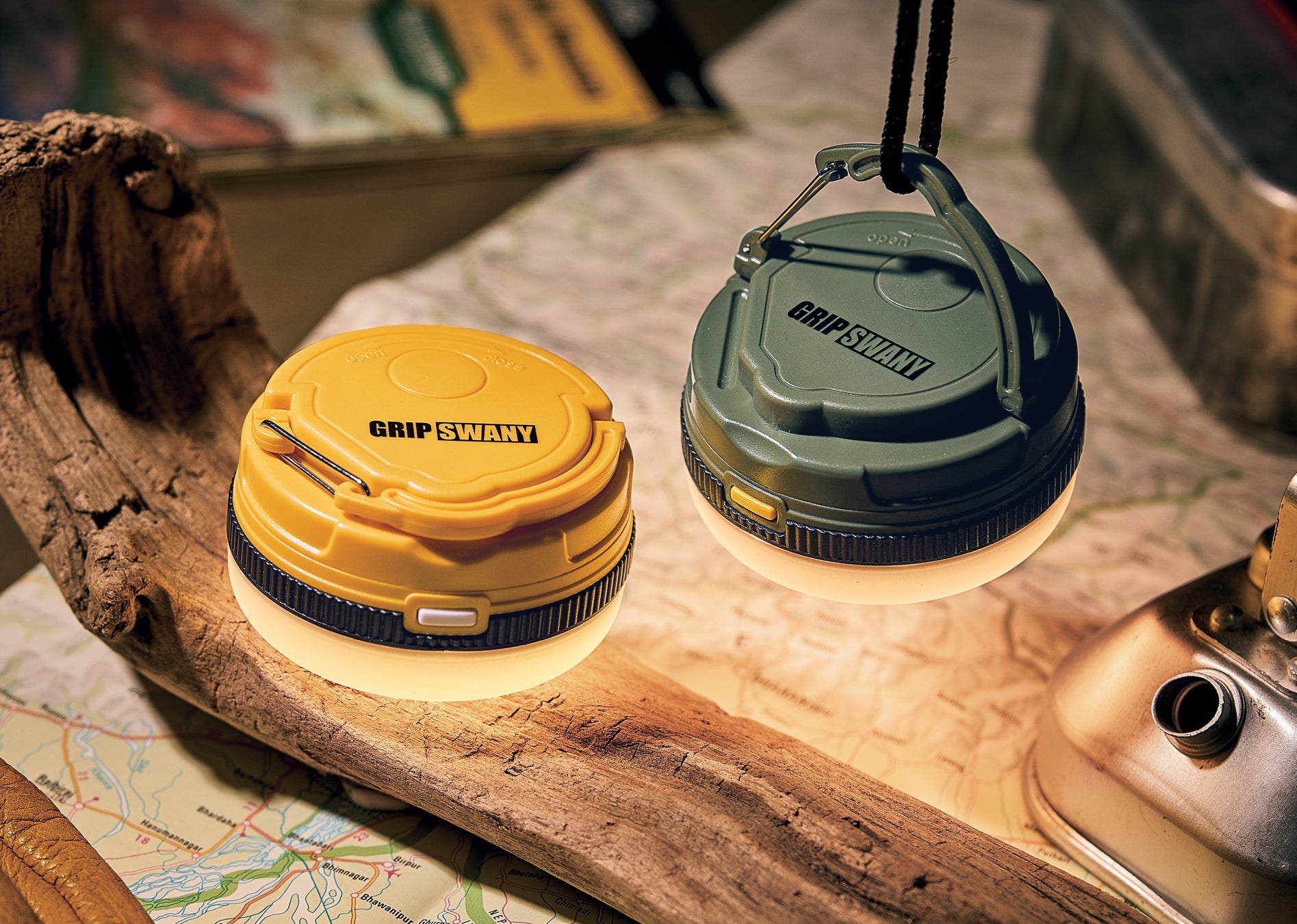 BE-PAL最新号の特別付録は、GRIP SWANY×BE-PAL『7機能LEDランタン』です！