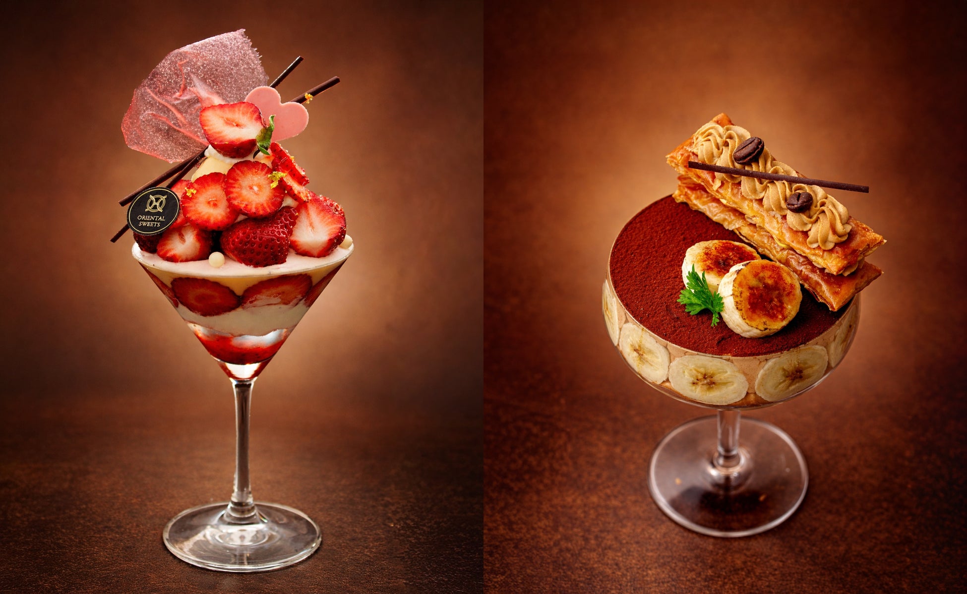 【オリエンタルホテル福岡 博多ステーション】夜パフェ、はじめました。「オリエンタルティラミスパルフェ＆あまおう苺のパルフェ」を2026年2月9日（月）から提供開始