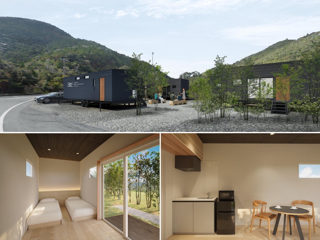 2026年4月 熊野古道・本宮大社の近くにトレーラーハウスによるヴィラ型無人運営宿『SEN.RETREAT HONGU』をオープン