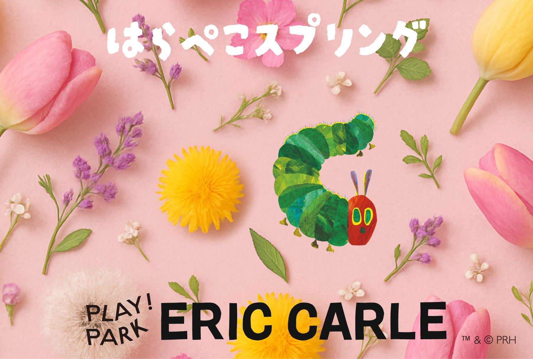 3ヶ月限定、屋内でお花見気分が楽しめる！PLAY! PARK ERIC CARLE 春イベント「はらぺこスプリング」開催