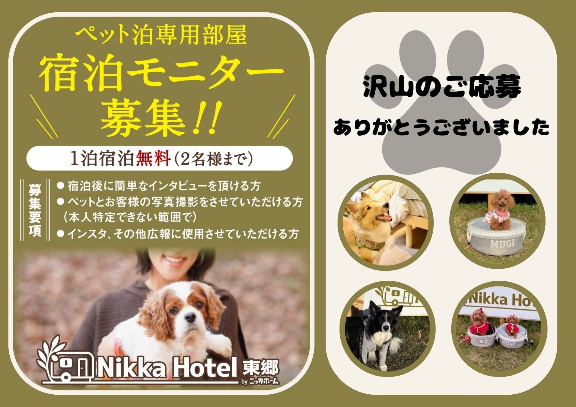 愛犬と一緒に、安心して眠れる場所を──ペット同伴モニターが語る、NikkaHotel東郷店という選択