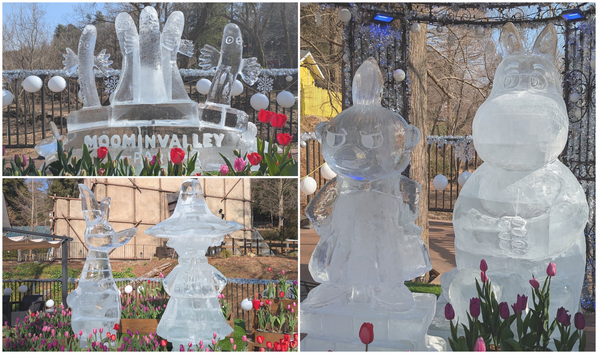 ムーミンバレーパーク初の氷彫刻展示を開催！世界大会で活躍する彫刻師によるアイスカービングのライブパフォーマンスに来園者が魅了