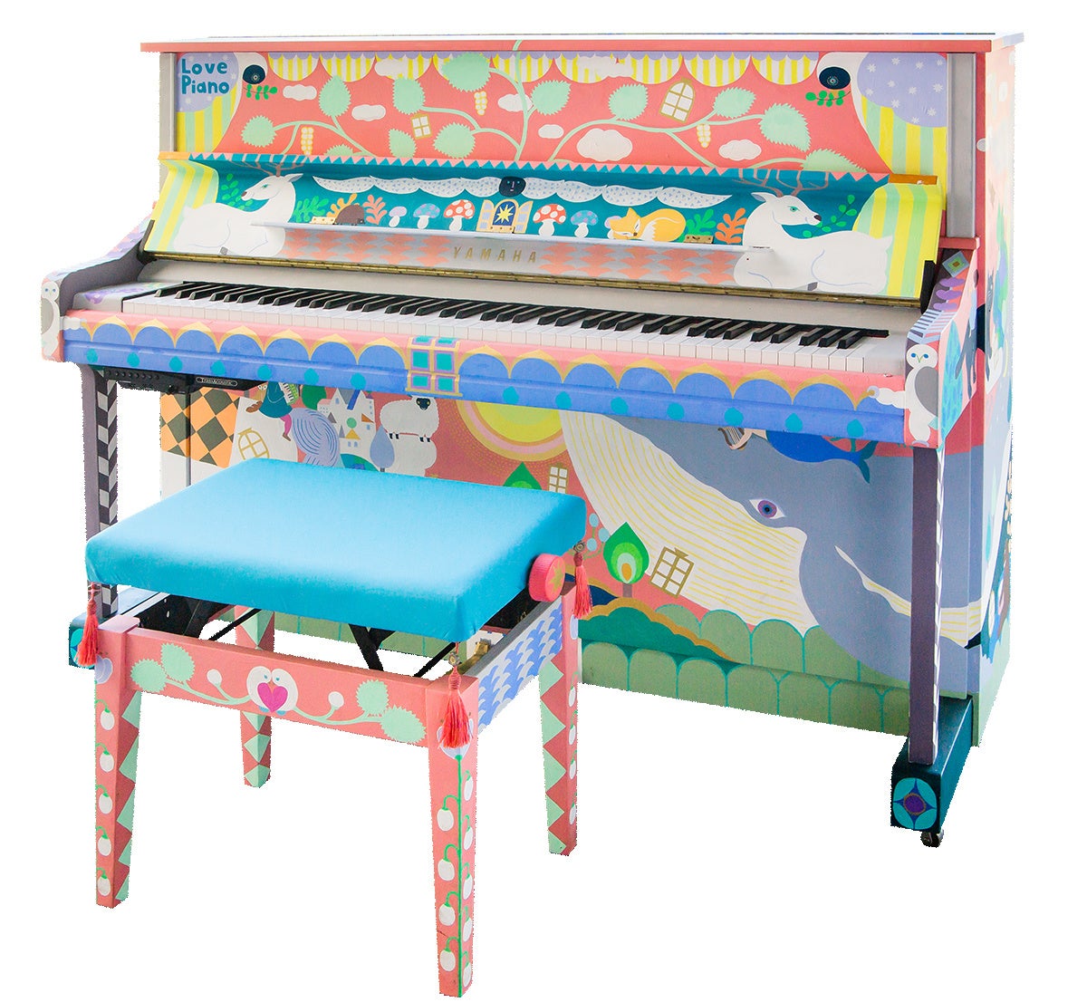 ストリートピアノ「LovePiano」が、秋田県に初登場