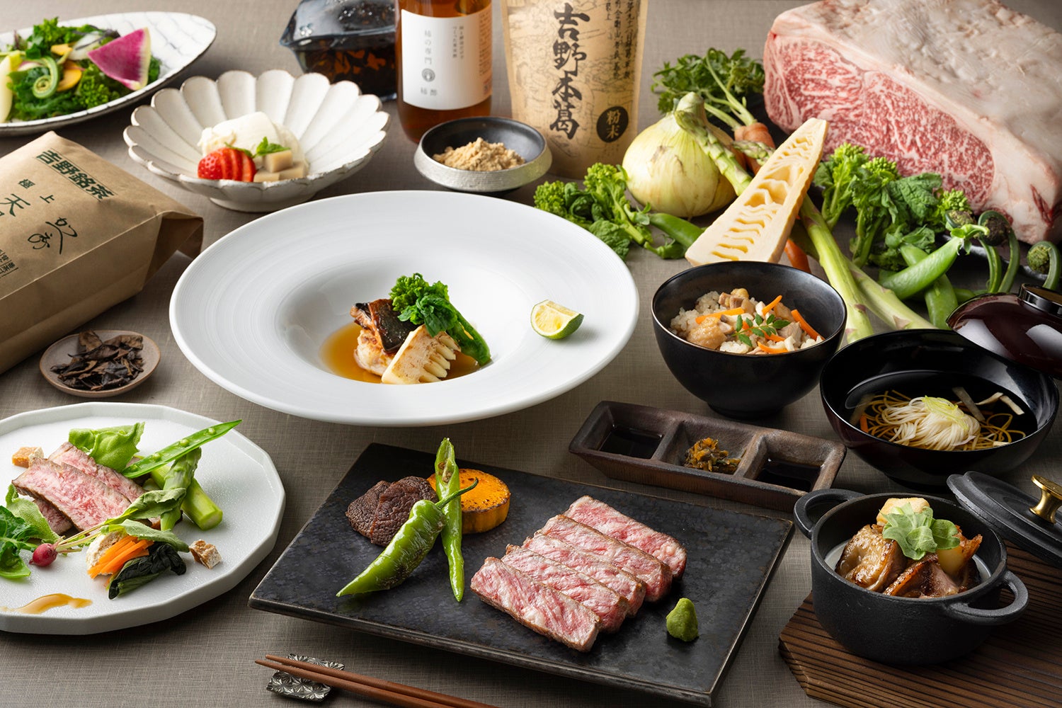 【コートヤード・バイ・マリオット 新大阪ステーション】奈良県でシェフが出会った食材や食文化を鉄板焼きで楽しむ春の特別コース。Around Japan vol.27「Discover Nara」を発売