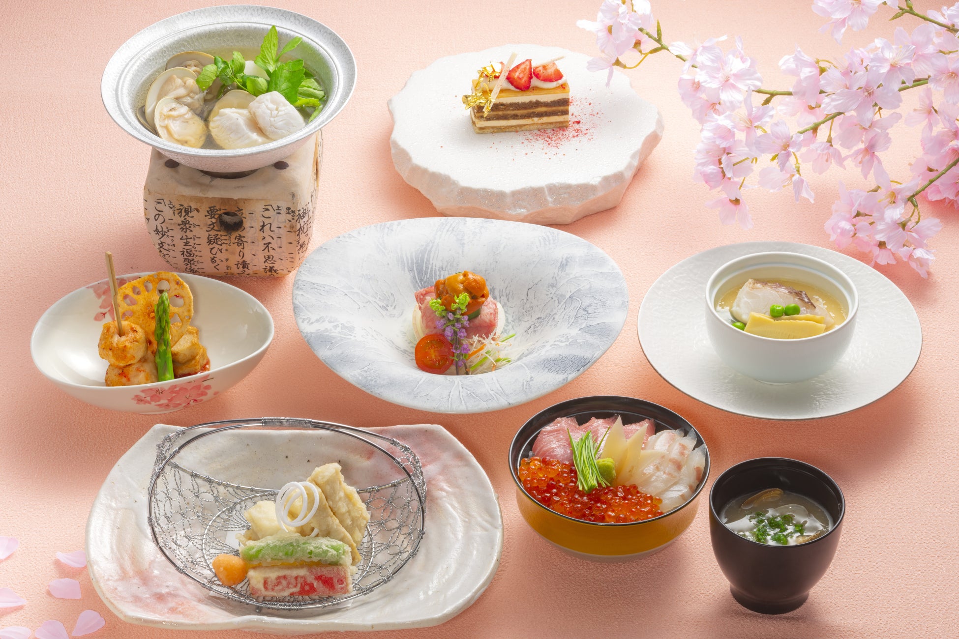 【シェラトングランドホテル広島】桜とともに味わう春の日本食「雅庭」― 開業15周年を記念した特別メニューをご提供