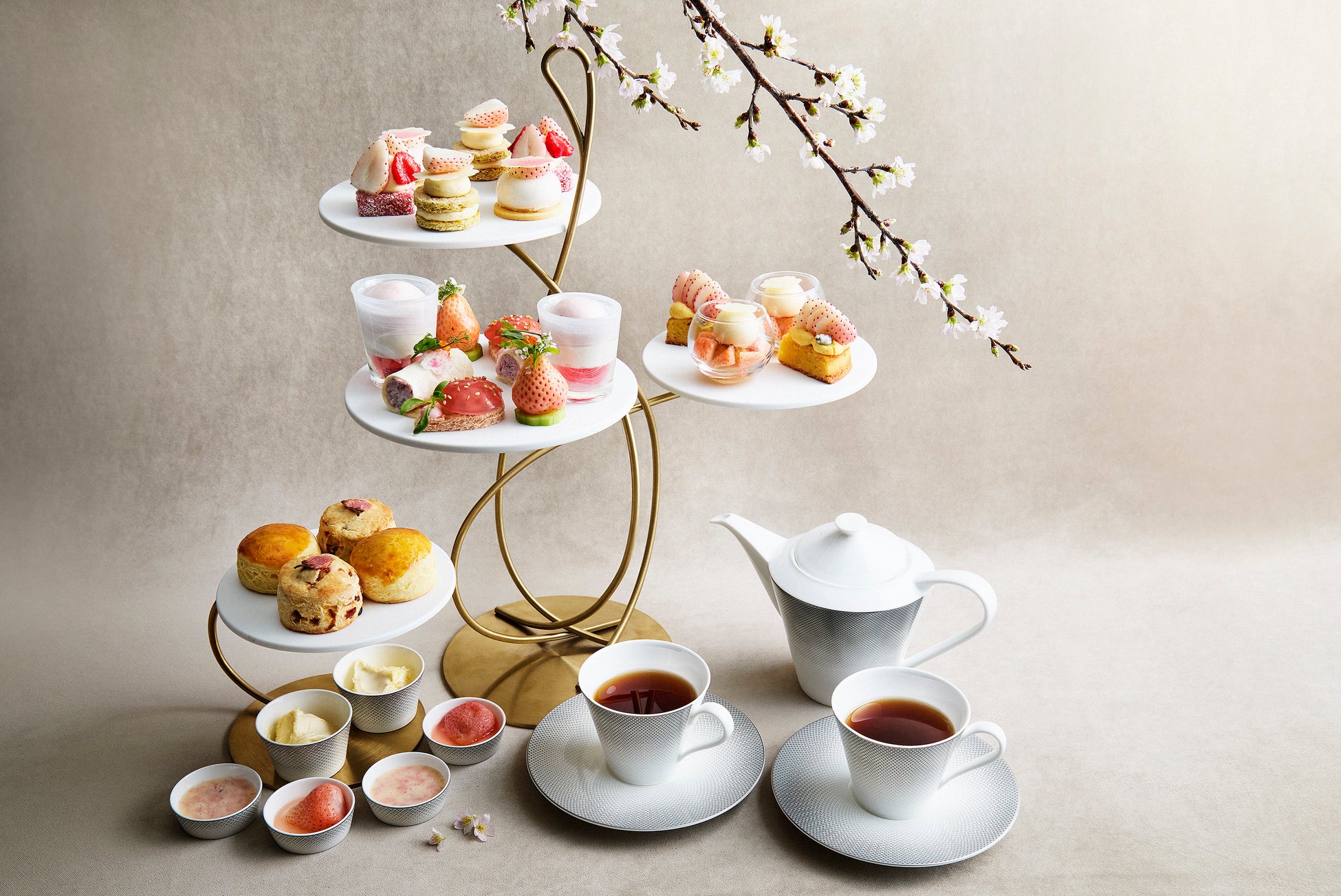 【JWマリオット・ホテル東京】アフタヌーンティーから宿泊プランまで桜をテーマにした開業後初の期間限定プロモーションを開催