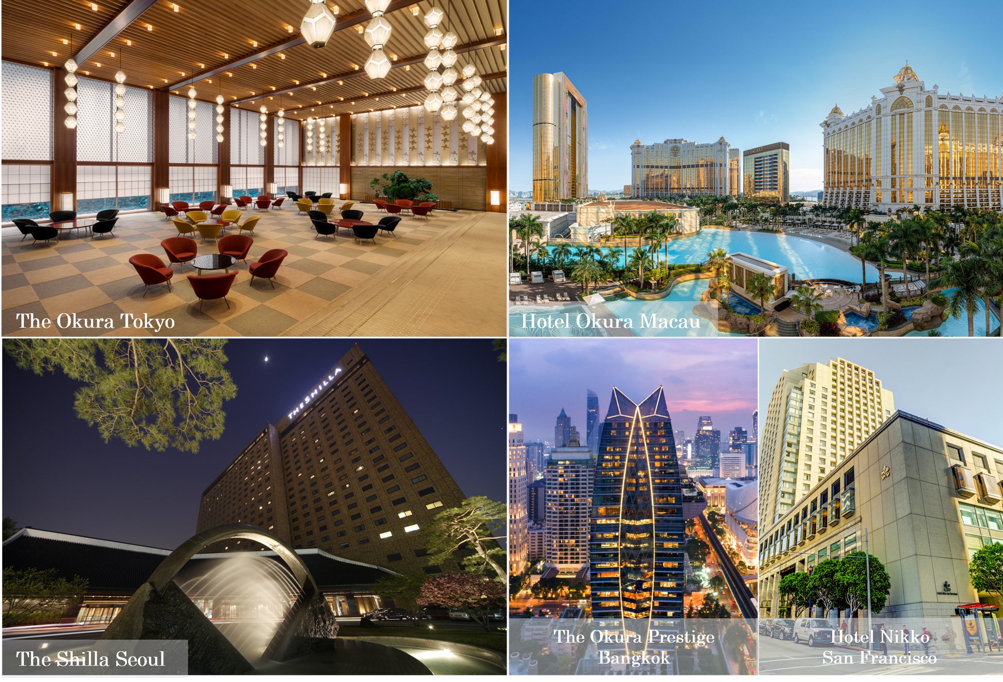 【オークラ ニッコー ホテルズ】米国『フォーブス・トラベルガイド 2026』国内外の5ホテルが星を獲得