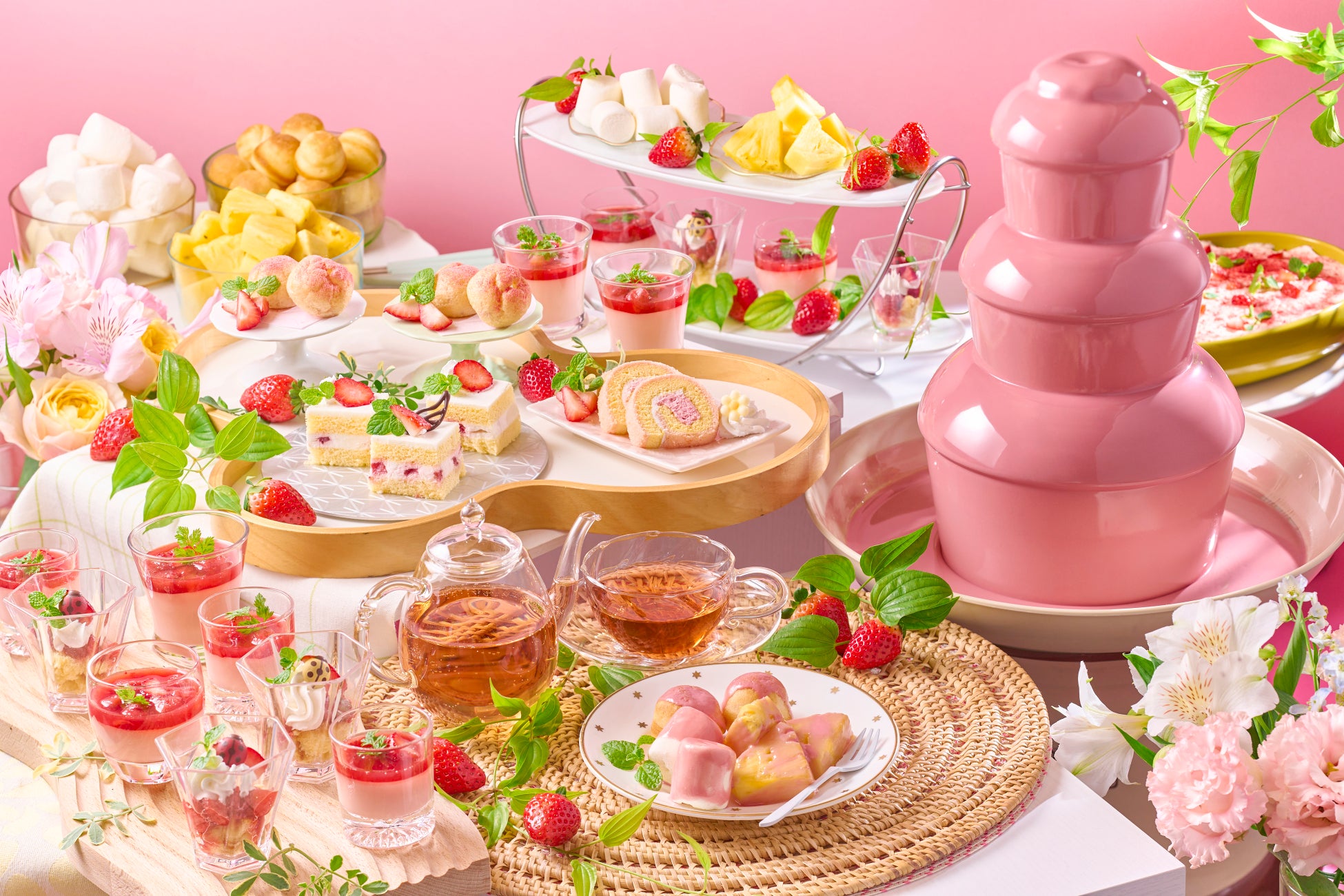 いちごスイーツ×食べ放題ビュッフェ春メニュースタート！鮮度抜群の豪華食材を食べつくす！大江戸三つ星バイキング