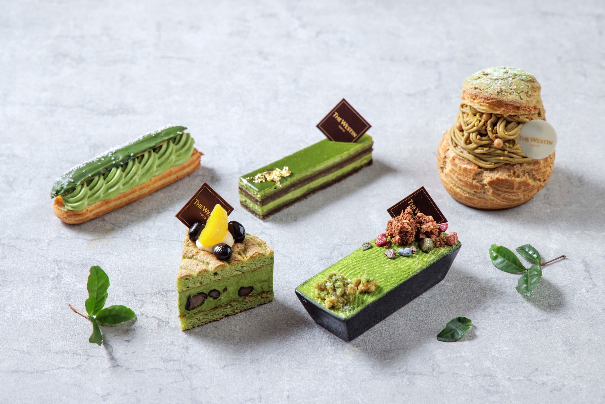 【ウェスティンホテル東京】「デザートブッフェ – MATCHA SYMPHONY～抹茶の香りに包まれて、野点の優雅な饗宴～ 」京都・宇治や愛知・西尾など上質な抹茶を使用した初夏のデザート約20種類