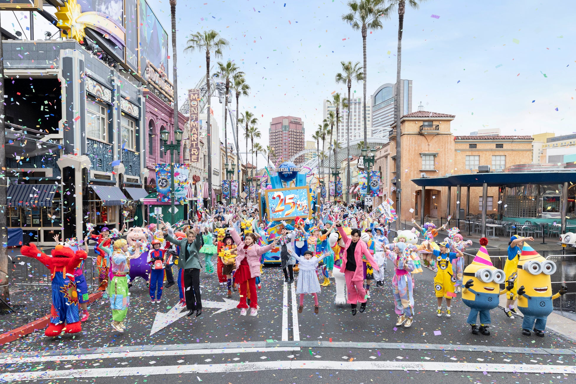 ユニバーサル・スタジオ・ジャパン ２５周年 “Discover U!!!”パーク中が“お祭り騒ぎ”!!２５周年開幕セレモニー、本日開催