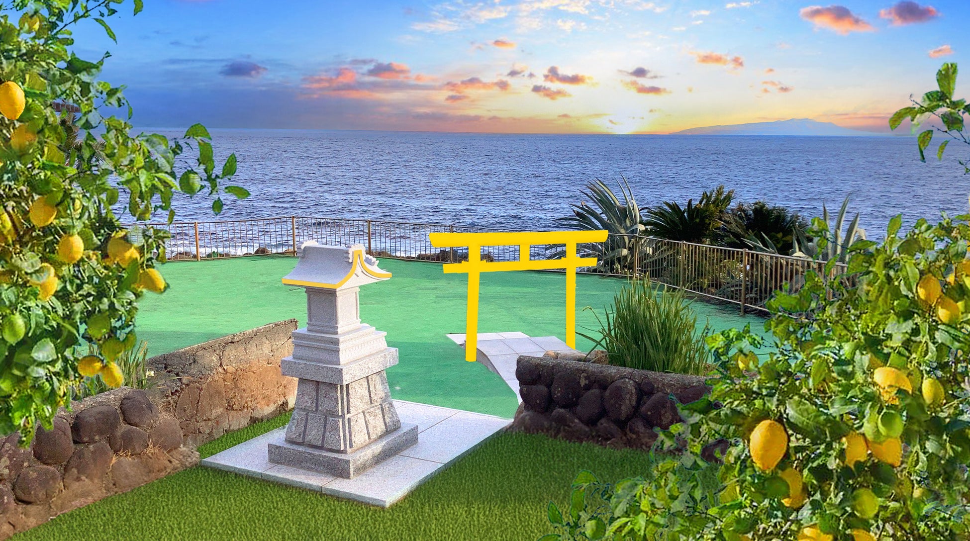熱海・初島の新名所「初海神社（通称：レモン神社）」PICA初島に3月8日(日)誕生