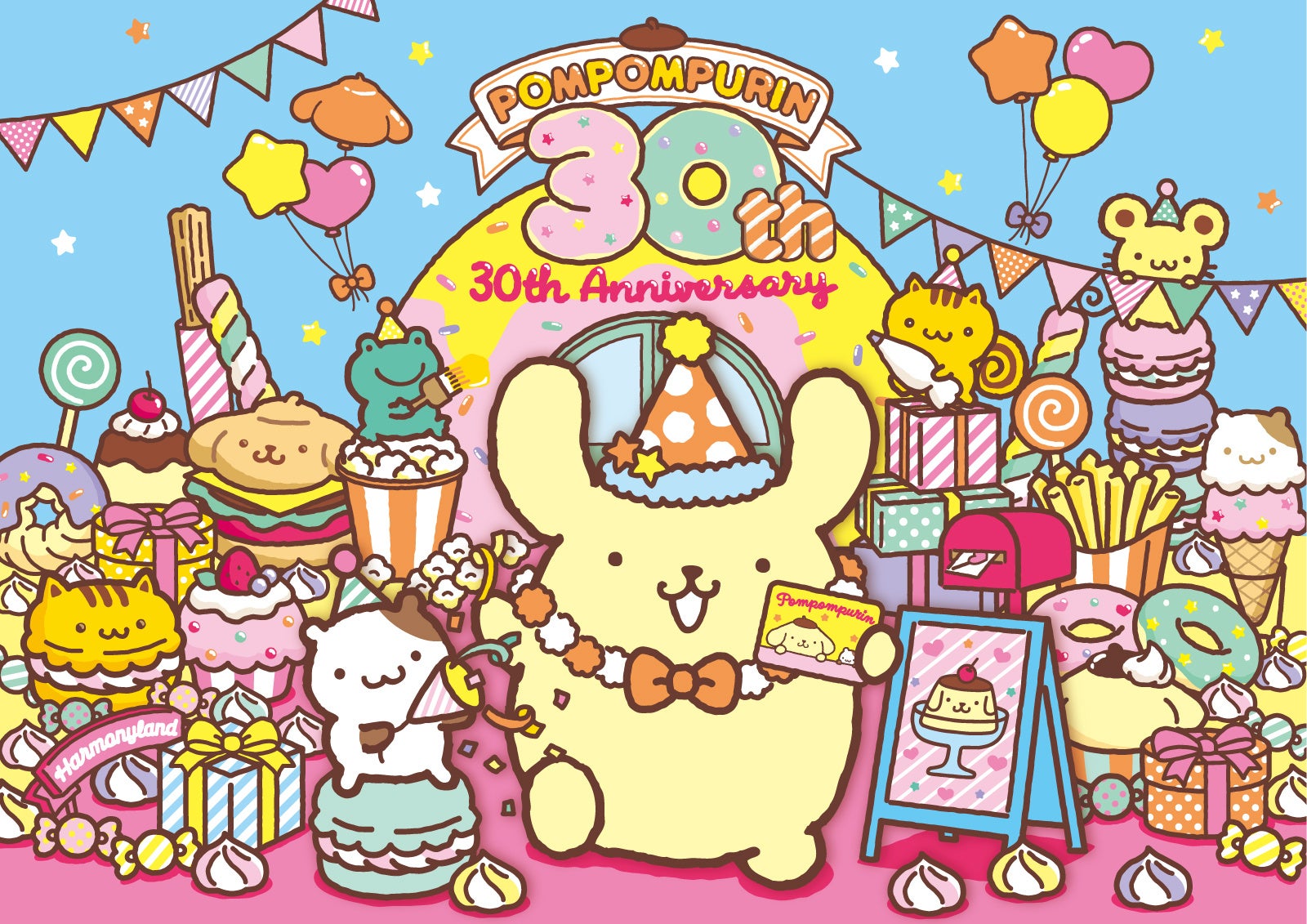 『POMPOMPURIN 30th Anniversary』2026年4月16日（木）よりスタート ハーモニーランドに「POMPOMPURIN DINER（ポムポムプリンダイナー）」が新登場！