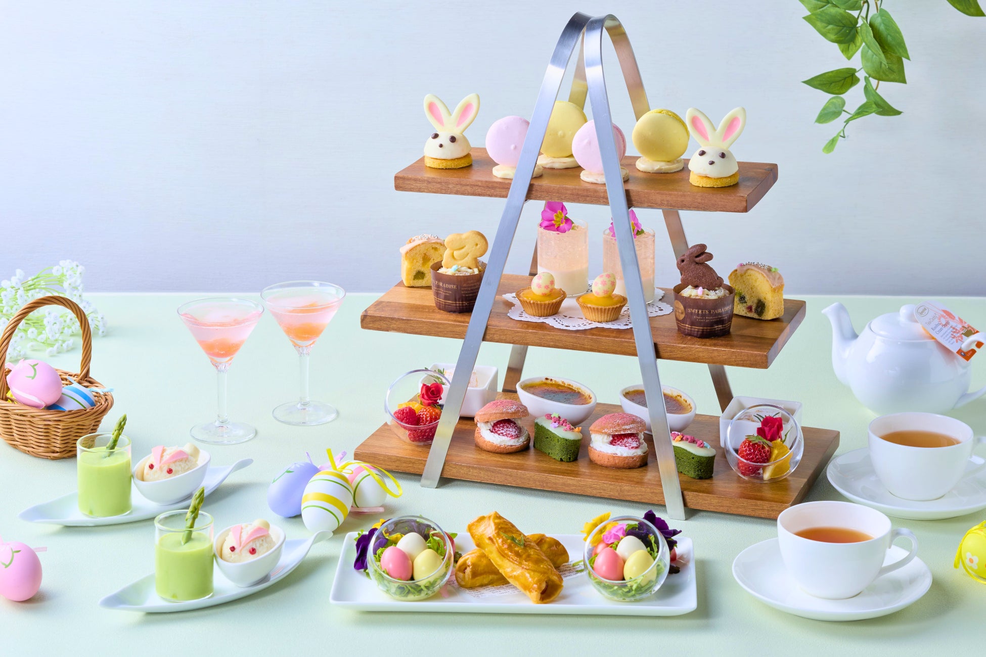 【ホテルJALシティ福岡 天神】〈開業5周年特別企画〉イースターガーデンアフタヌーンティーを4月より提供