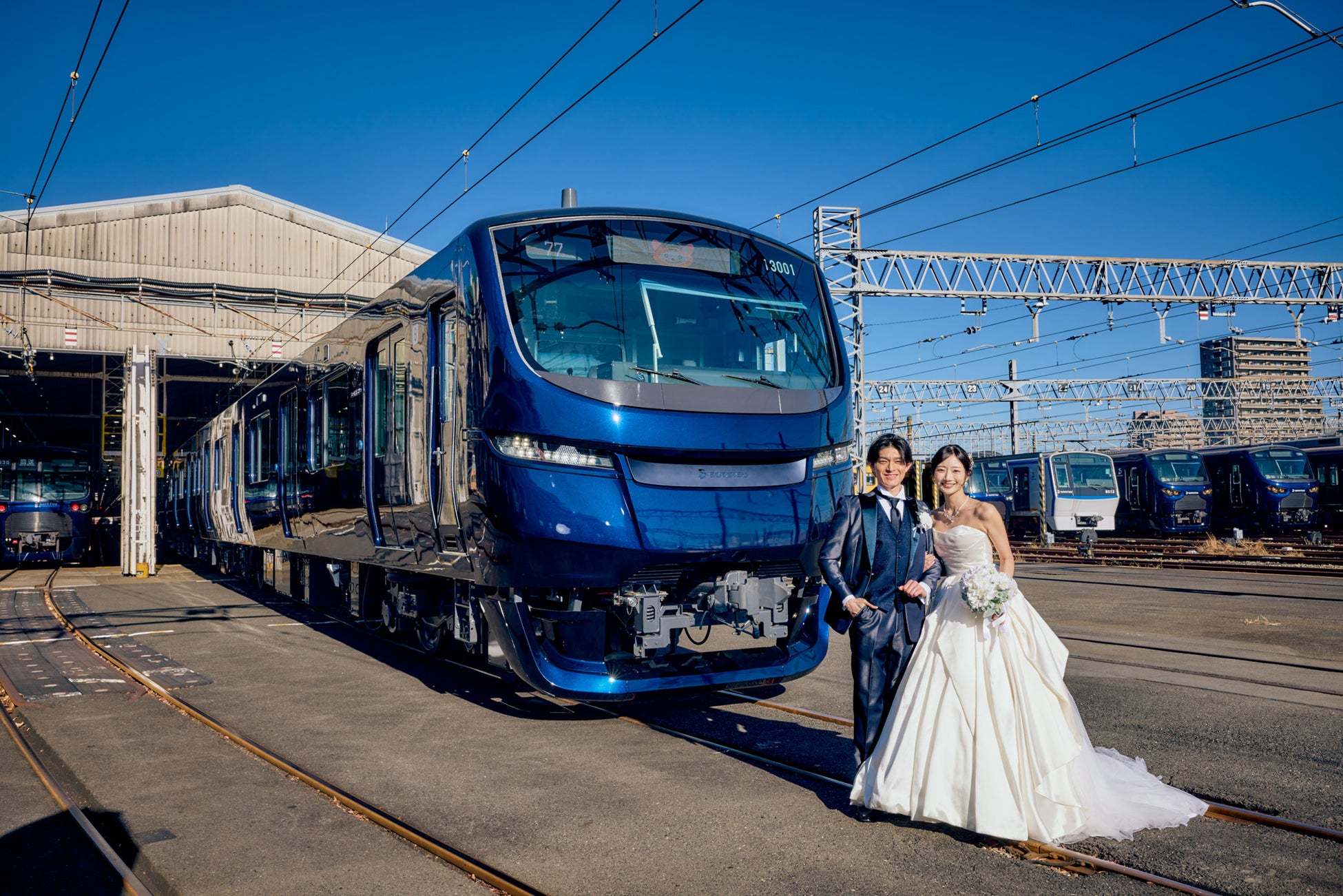 3月30日から営業運転を開始する新型車両とともに新たなステージへ「相鉄13000系フォトウエディングプラン」