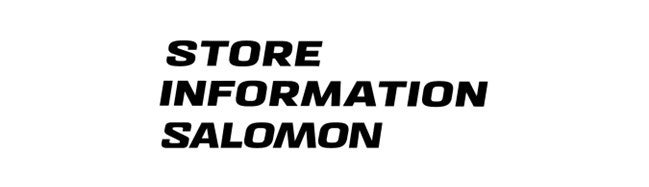 サロモンストア 3月NEW OPEN＜サロモン 阪急メンズ大阪店＞ ＜サロモンストア 池袋パルコ店＞＜サロモンストア 池袋東武店＞