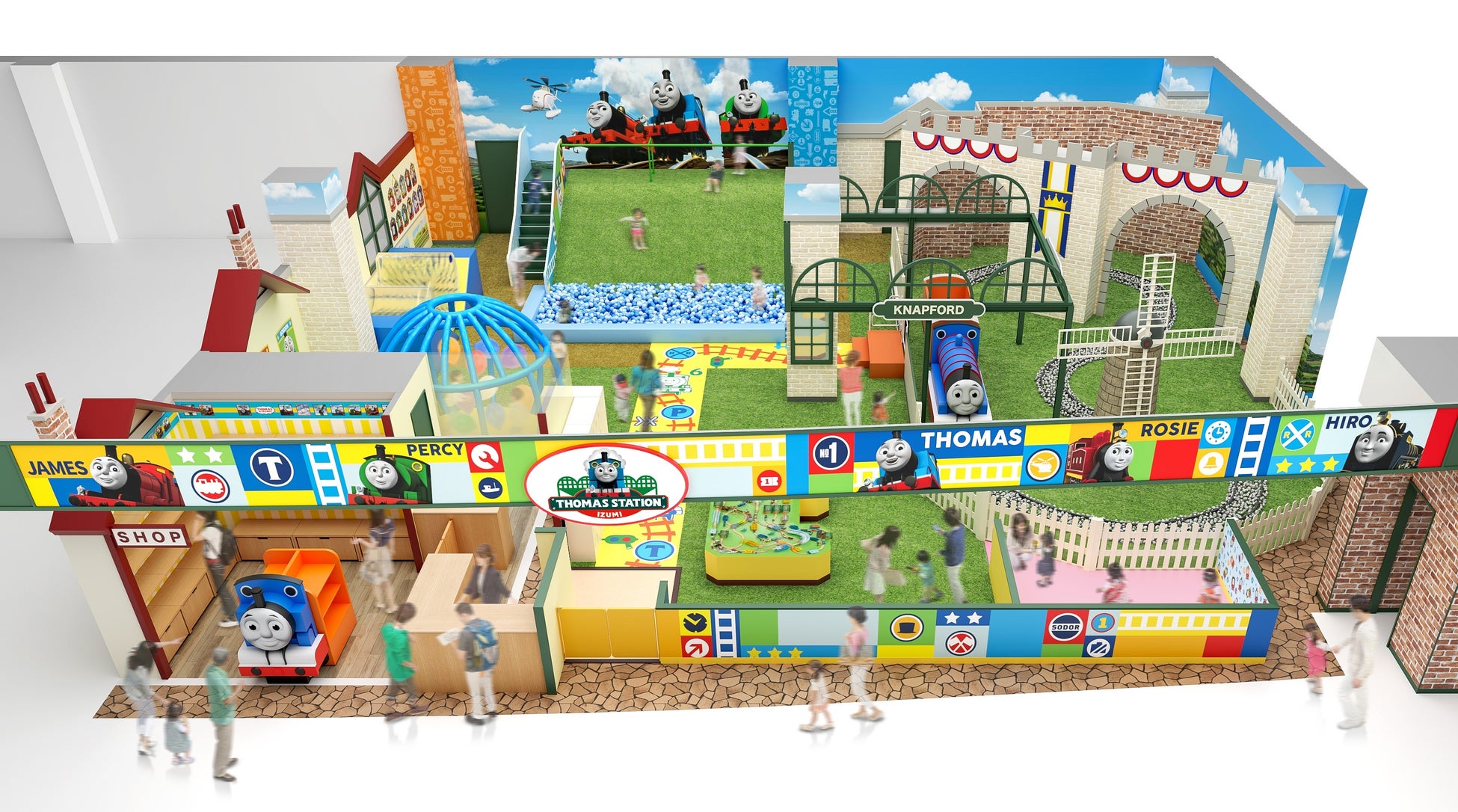 「トーマスステーション 和泉」3月18日(水)リニューアルオープン！ トーマスのトレインを含む 全面プレイグラウンドに！