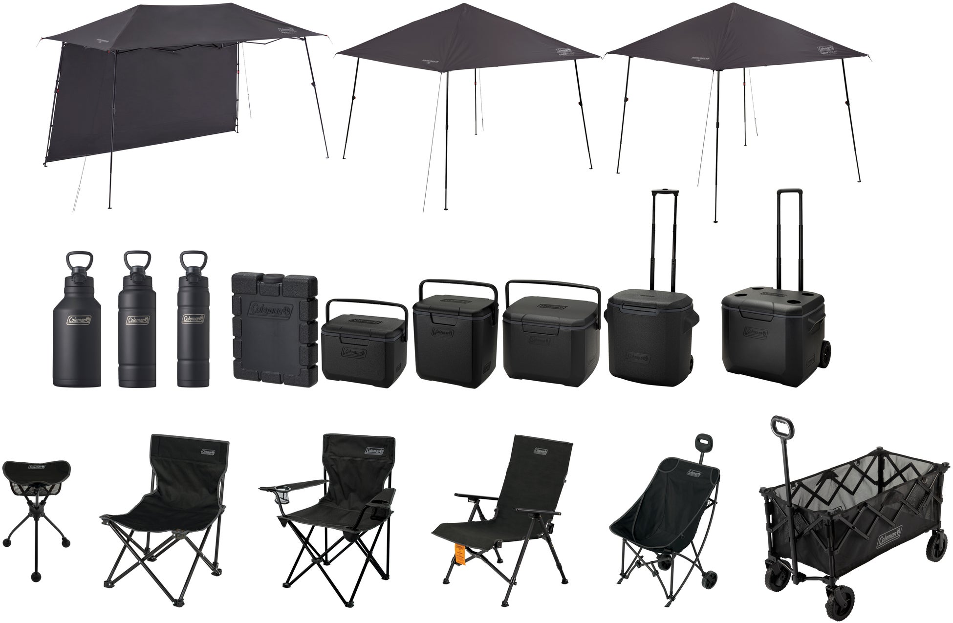 コールマン、新色「ジェットブラック」アイテムを発売