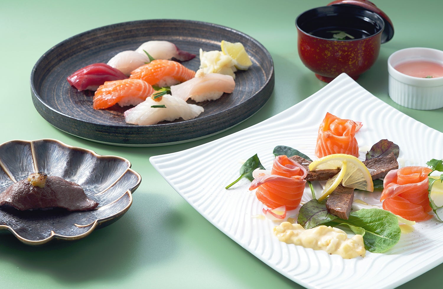 明石海峡大橋直結！鮨職人が握る本格的鮨処 淡路ハイウェイオアシス「すし富」より3月限定メニュー「淡路島産サクラマス」登場！