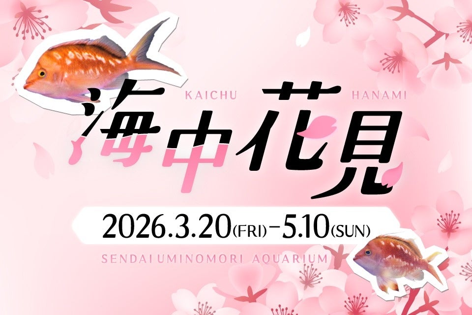 【仙台うみの杜水族館】海中花見【２０２６年３月２０日（金）～５月１０日（日）】