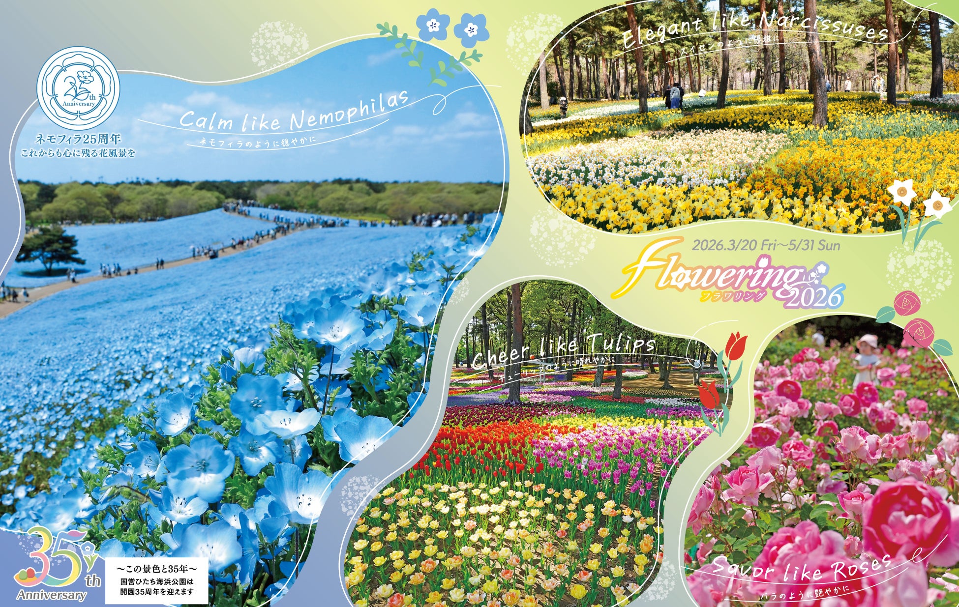 春のフラワーリレー「Flowering2026」を開催！（国営ひたち海浜公園）