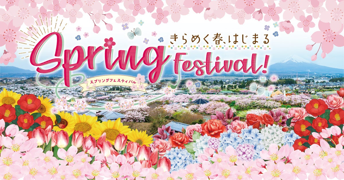 きらめく春、はじまる！5,000本の桜が咲き誇る御殿場高原 時之栖で春を感じるSpring Festival 2026開催！