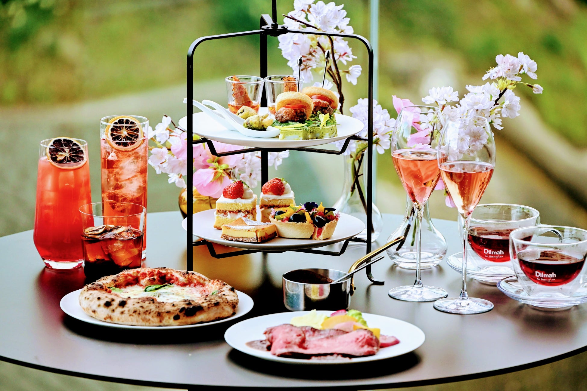 【ノボテル奈良】ルーフトップテラスで「桜のイブニングハイティー」提供　奈良の春を味わうロゼスパークリング付き限定プラン