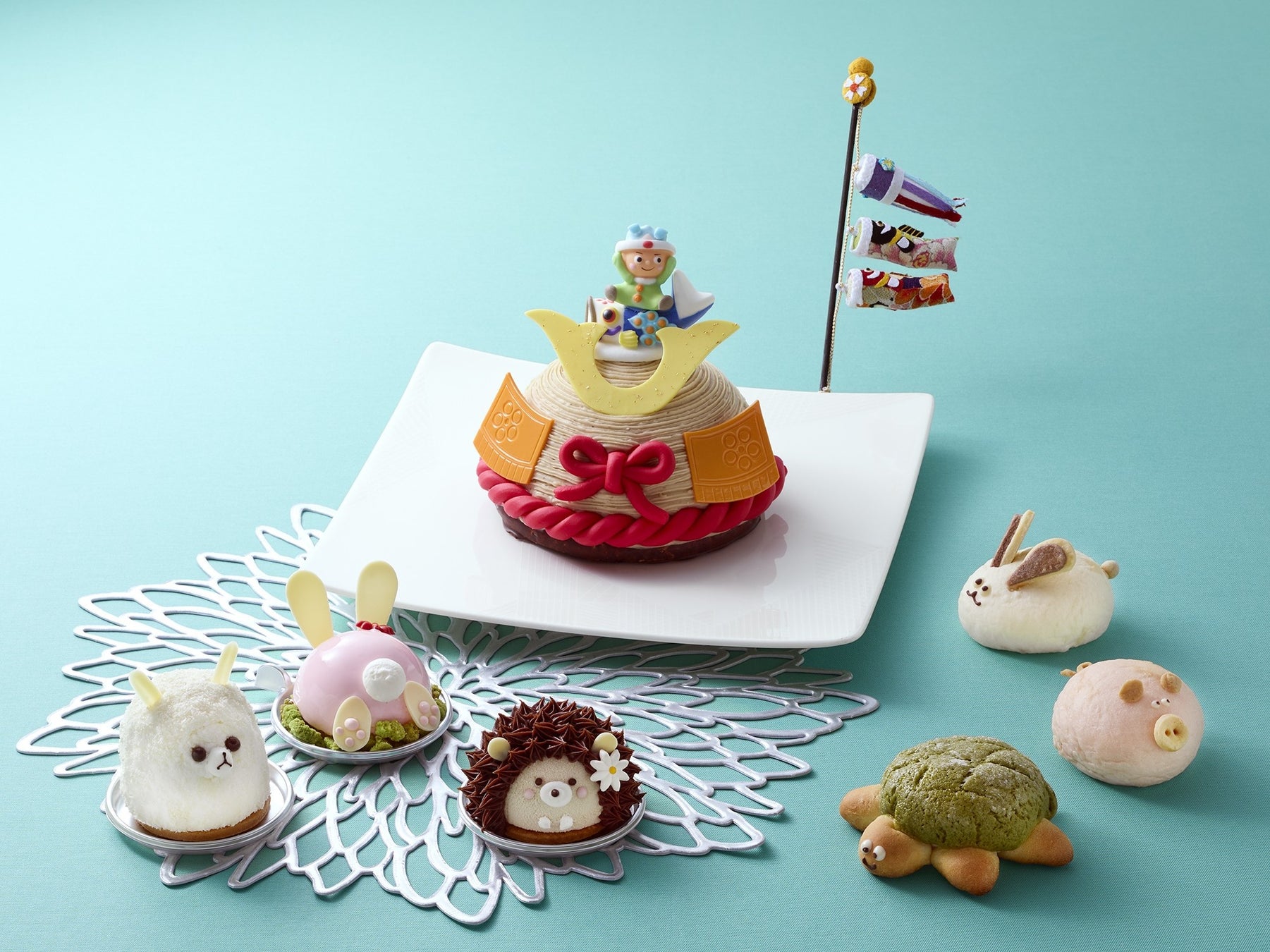 【ロイヤルパークホテル】ＧＷ限定！こどもの日に向けて「モンブラン兜」や「アニマルスイーツ＆パン」が登場